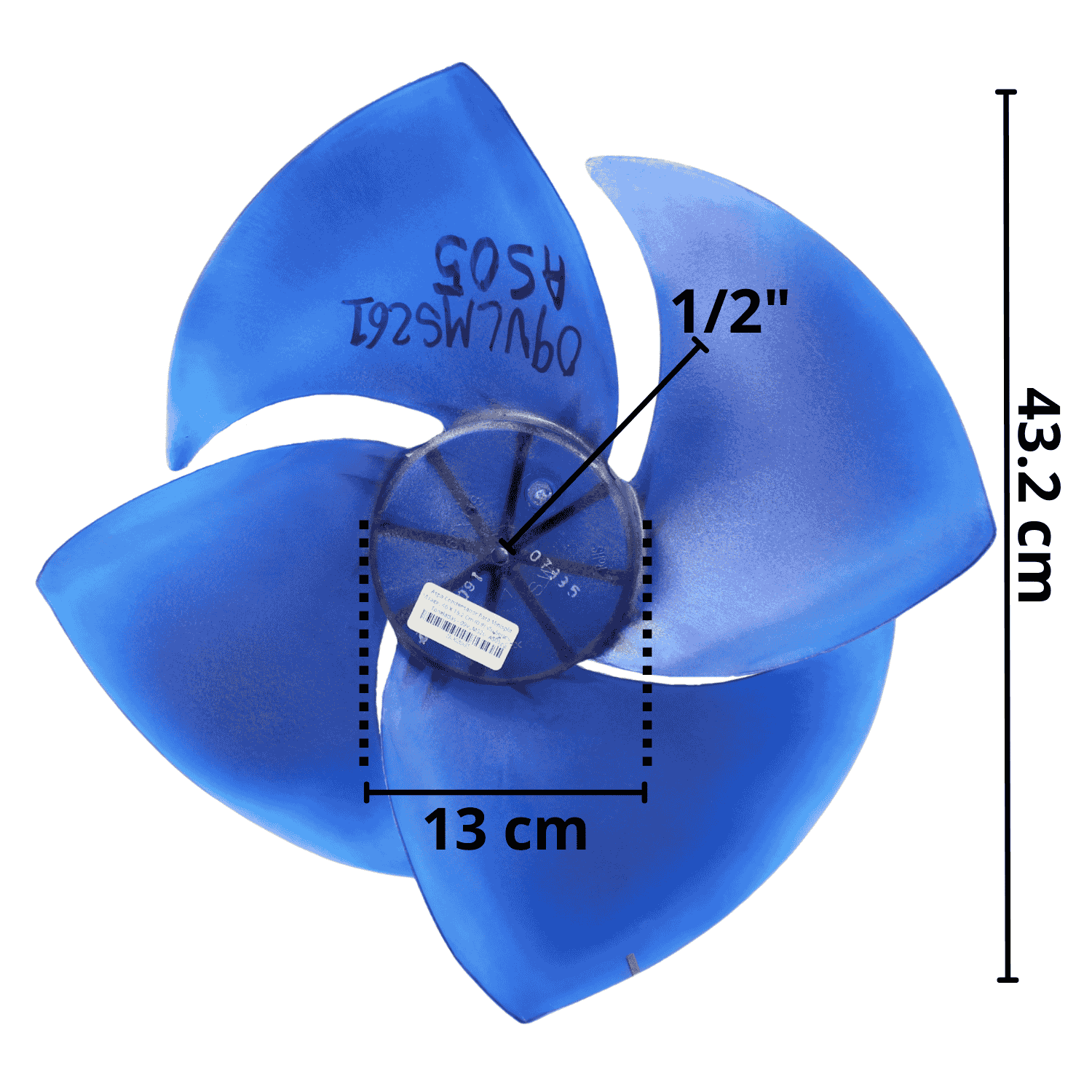 Aspa Condensador Para Minisplit Mirage, 43.2 X 13 Cm (0.8) Vlu Series, 2 Toneladas - 09VLMS261AS05