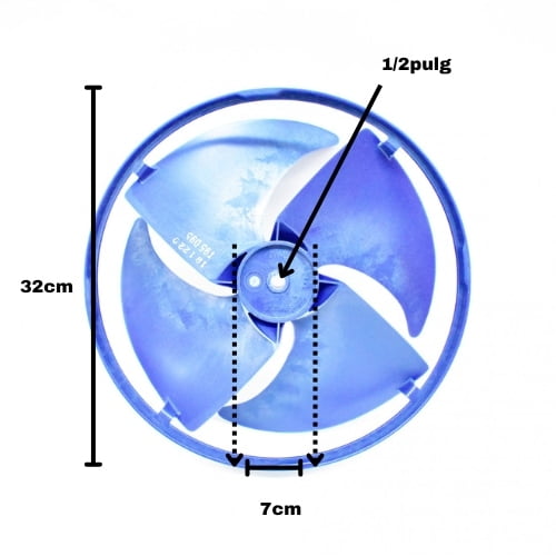 Aspa Condensador de Ventana Para Minisplit Mirage 32.1 x 6.9 cm 12100105000032 Aspa Condensador de Ventana Para Minisplit Mirage 32.1 x 6.9 cm 12100105000032