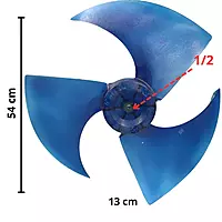 ASPA CONDENSADOR Largo 54cm, Ancho Aro 13cm, Flecha 1/2 - 11320009000065