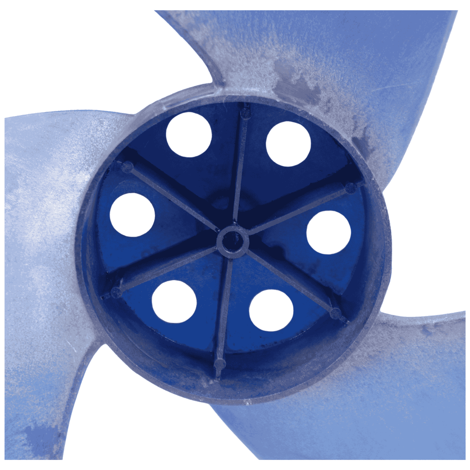 Aspa Condensador para Minisplit Mirage 1.5 Ton Largo 43.5cm Ancho 13cm Flecha 3/8 CCW izquierda 3 Hojas - 12100105000026