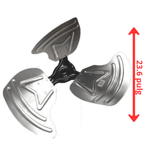 ASPA CONDENSADORA Largo 60cm, Ancho Aro 11.5cm, Flecha 1/2 - 12200104000038 ASPA CONDENSADORA Largo 60cm, Ancho Aro 11.5cm, Flecha 1/2 - 12200104000038