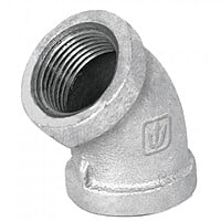 Codo 45°, acero galvanizado, 3/4' - CG-862 / 47540 Codo 45°, acero galvanizado, 3/4' - CG-862 / 47540
