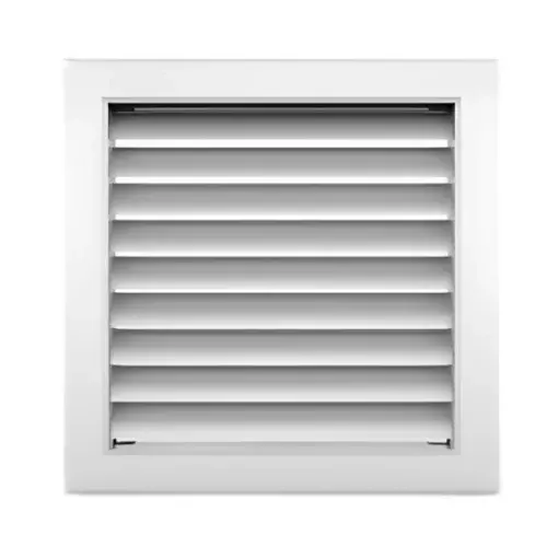 Rejilla de Retorno en Aluminio Extruido (24" X 24", Blanco) - RRAE24X24B