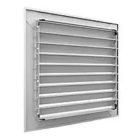 Rejilla de Retorno en Aluminio Extruido (24" X 24", Blanco) - RRAE24X24B