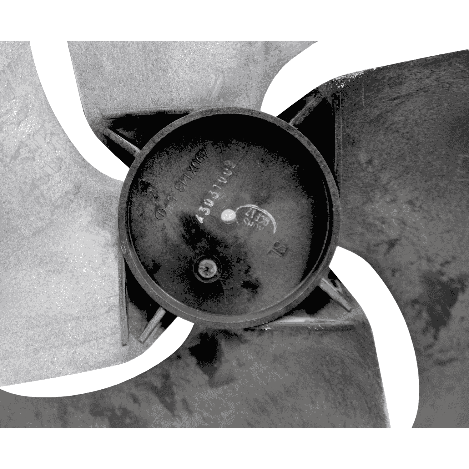 Aspa Para Minisplit Vertical Condensador 2 Toneladas Largo 49.3cm Ancho Aro 12.3cm Flecha 1/2 CCW 4 Hojas - 222401000038