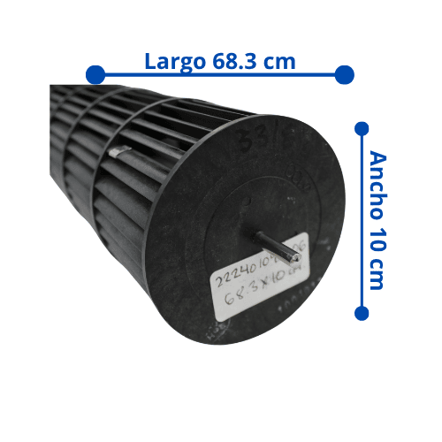 Turbina Para Minisplit Largo 68.3 cm Ancho 10 cm Opresor Externo - 222401090006 Turbina Para Minisplit Largo 68.3 cm Ancho 10 cm Opresor Externo - 222401090006
