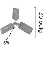 Aspa de Aluminio Largo 30 X 5/8Pulg x 3 Hojas - 2625579000 Aspa de Aluminio Largo 30 X 5/8Pulg x 3 Hojas - 2625579000