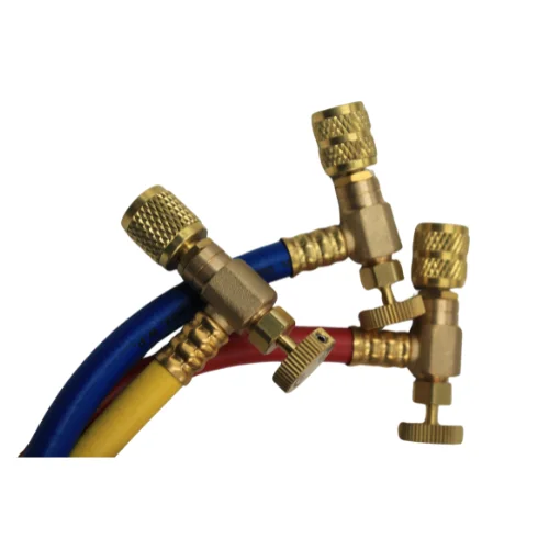 Juego de 3 Mangueras de Carga de Refrigerante con Valvulas de Bola, 800 PSI, 150 CM de Longitud, 1/4"-1/4"(Y), 1/4"-1/4"®, 1/4"-1/4"(B) - WIP-MRH-2CV60° Juego de 3 Mangueras de Carga de Refrigerante con Valvulas de Bola, 800 PSI, 150 CM de Longitud, 1/4"-1/4"(Y), 1/4"-1/4"®, 1/4"-1/4"(B) - WIP-MRH-2CV60°