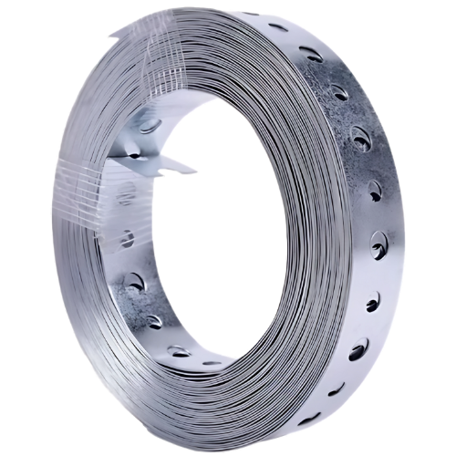 Cintilla Perforada P/Ducto de Lamina Galvanizada, Calibre 24, de 3/4" X 50 metros - SOPORTE34 Cintilla Perforada P/Ducto de Lamina Galvanizada, Calibre 24, de 3/4" X 50 metros - SOPORTE34