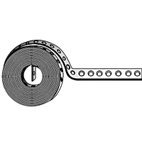 Cintilla Perforada P/Ducto de Lamina Galvanizada, Calibre 24, de 3/4" X 50 metros - SOPORTE34 Cintilla Perforada P/Ducto de Lamina Galvanizada, Calibre 24, de 3/4" X 50 metros - SOPORTE34