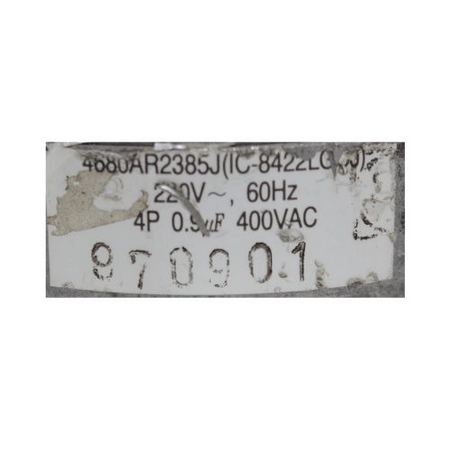 Motor Para Minisplit Lg Y Mirage, Evaporador, 220V 4 Polos, 220V, 60Hz, Capacitor 0.9Mf 400Vac - 4680Ar2385J