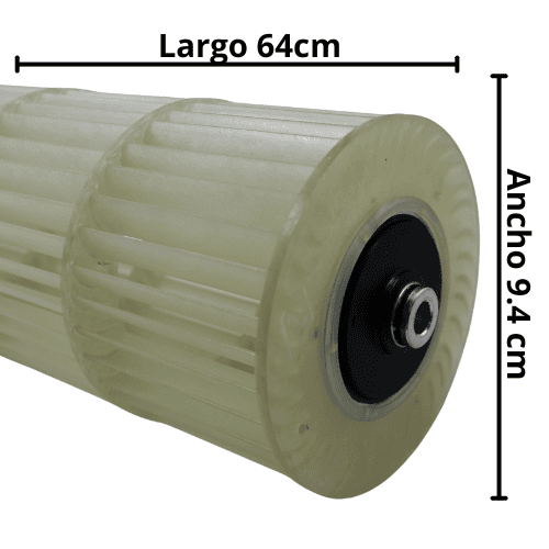Turbina Para Minisplit Evaporador Largo 64 Cm Ancho 9.4 Cm - 5901A20017A - 5901A20017F