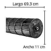 Turbina Para Minisplit Lg Mod Lyh153Alea04 Largo 69.3 cm Ancho 11 cm Opresor Interno - 5901A20050A Turbina Para Minisplit Lg Mod Lyh153Alea04 Largo 69.3 cm Ancho 11 cm Opresor Interno - 5901A20050A