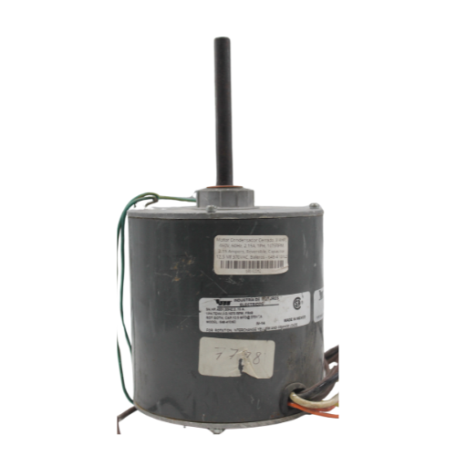 Motor Condensador Cerrado, 3/4 HP, 460V, 60Hz, 2.15A, 1PH, 1075 RPM, 2.15 Ampers, Reversible, Capacitor 12.5 Mf 370VAC, Baleros - 648-410/62