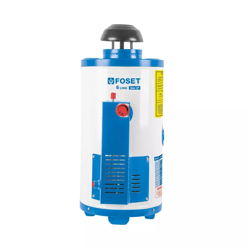 Calentador de Paso, 9L, encendido elect, gas LP, 2 servicios - Foset/CALE-9PA - 47922 Calentador de Paso, 9L, encendido elect, gas LP, 2 servicios - Foset/CALE-9PA - 47922