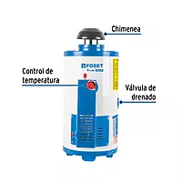 Calentador de Paso, 9L, encendido elect, gas LP, 2 servicios - Foset/CALE-9PA - 47922 Calentador de Paso, 9L, encendido elect, gas LP, 2 servicios - Foset/CALE-9PA - 47922