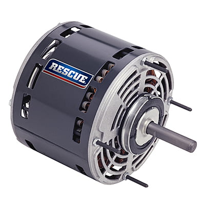 Motor Condensador Rescue Abierto a Prueba de Goteo, 208-230V, HP 3/4 a 1/5, RPM 1075, Reversible, Baleros