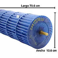 TURBINA EVAPORADOR LARGO 70.6 CM X DIAMETRO 10.6 CM (EXT) - 810822895 TURBINA EVAPORADOR LARGO 70.6 CM X DIAMETRO 10.6 CM (EXT) - 810822895