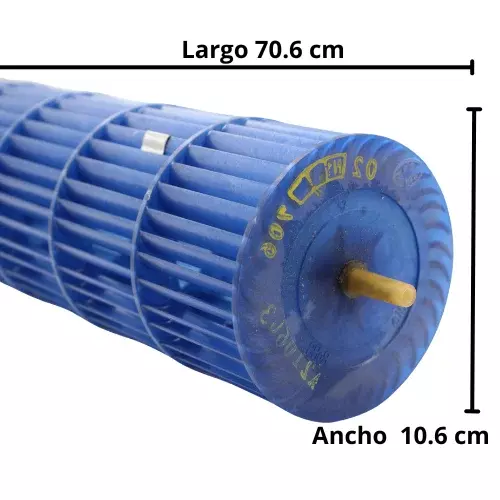 TURBINA EVAPORADOR LARGO 70.6 CM X DIAMETRO 10.6 CM (EXT) - 810822895 TURBINA EVAPORADOR LARGO 70.6 CM X DIAMETRO 10.6 CM (EXT) - 810822895
