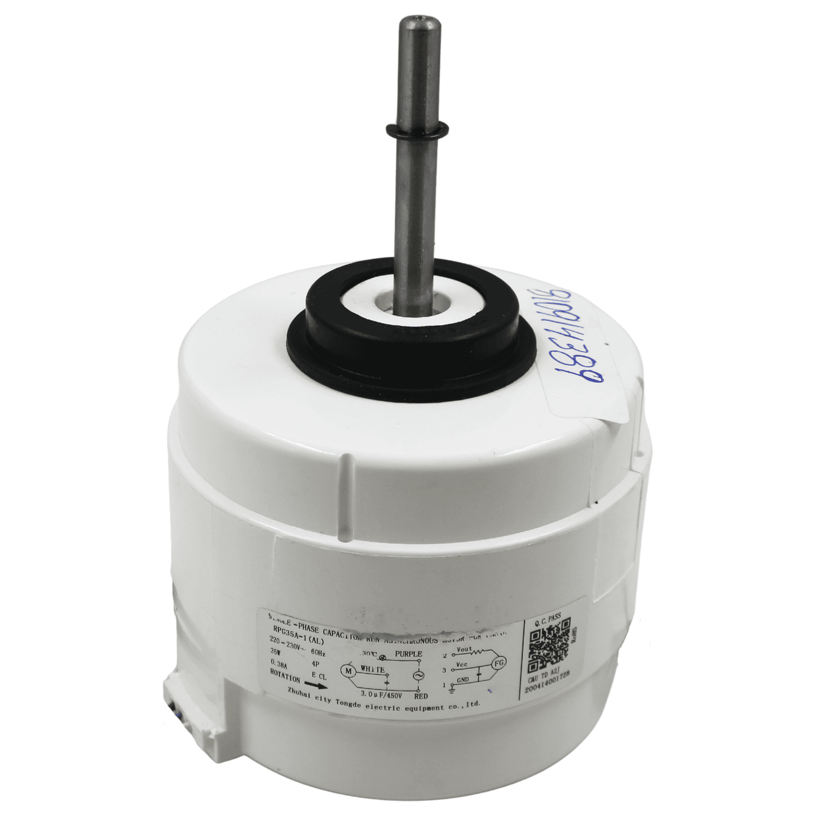 Motor Evaporador Para Minisplit Mirage 2 Ton 220V, Modelo: RPG35A-1(AL)