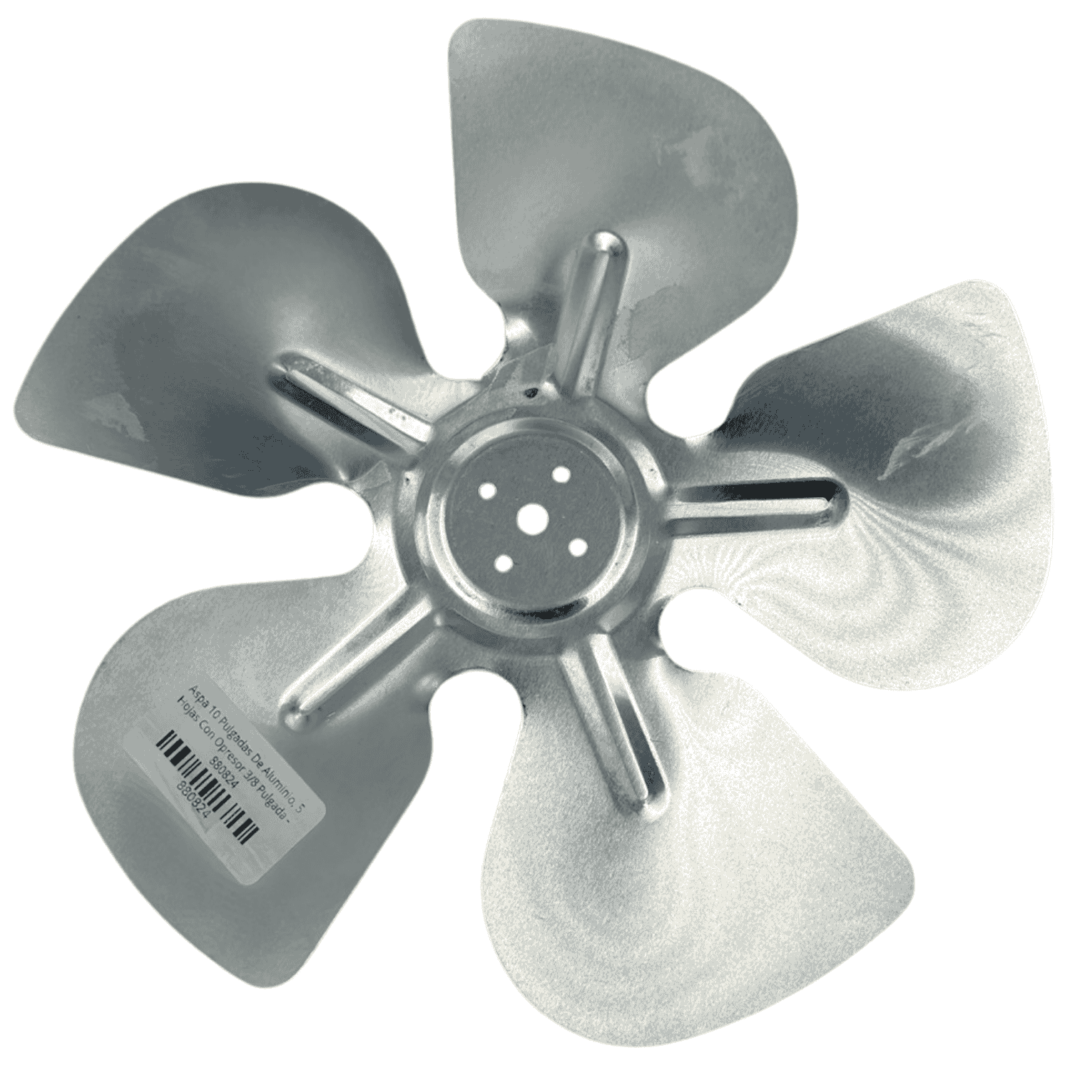 Aspa 10 Pulgadas De Aluminio, 5 Hojas Con Opresor 3/8 Pulgada - 880824