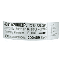 Motor Evaporador Para Minisplit Lg 220V - 4681A20003P Motor Evaporador Para Minisplit Lg 220V - 4681A20003P