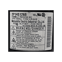 Compresor Panasonic 3/4Ton, 110V Mirage 2P14S126B Cpc090B - 990011584 Compresor Panasonic 3/4Ton, 110V Mirage 2P14S126B Cpc090B - 990011584