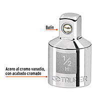 Adaptador para matraca de cuadro 1/2' a cuadro 3/8' - A-5254 / 13422 Adaptador para matraca de cuadro 1/2' a cuadro 3/8' - A-5254 / 13422
