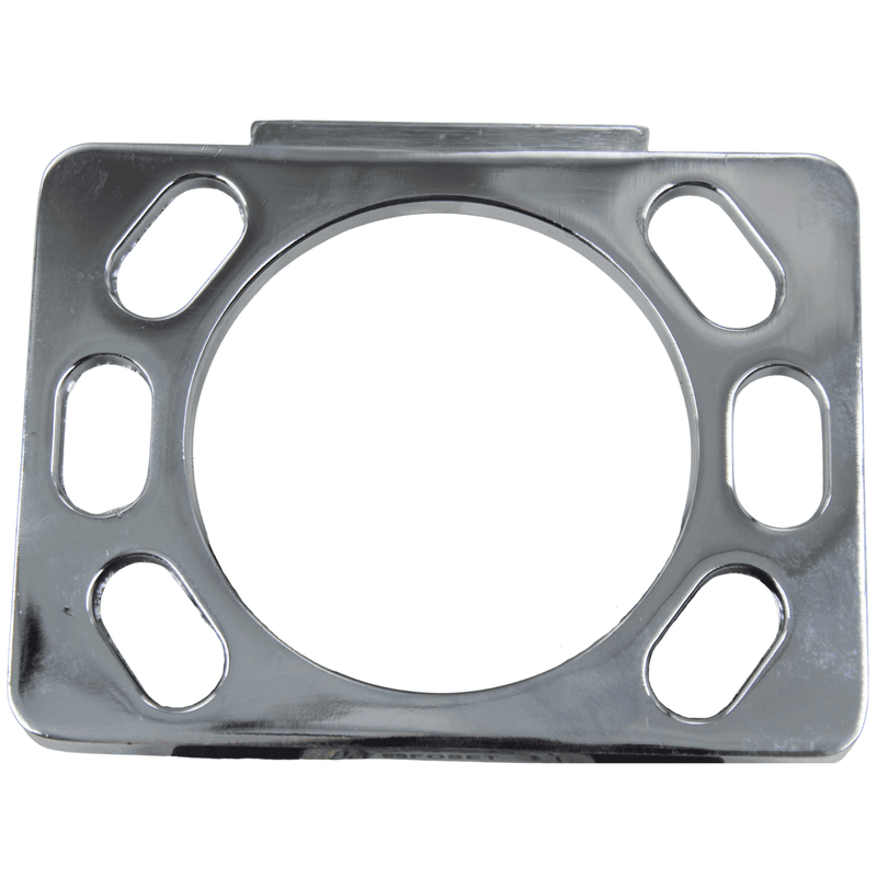Portavaso cepillero, metálico, cromo, BASIC - 49610 - A-907 - Caja con 4 Pieza – Master 24