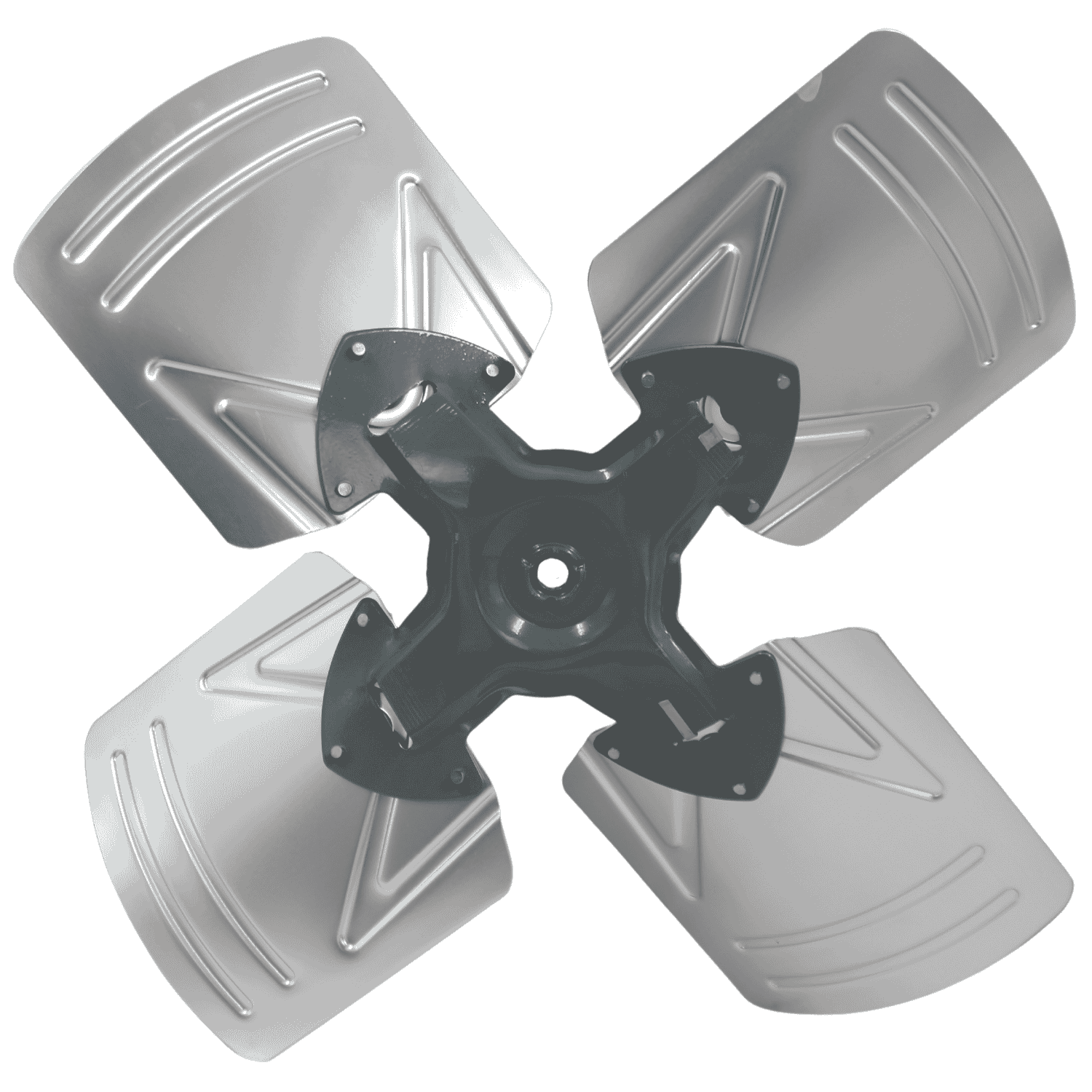 Aspa Aluminio 20", 04 Hojas, Centro 1/2 - A204H12