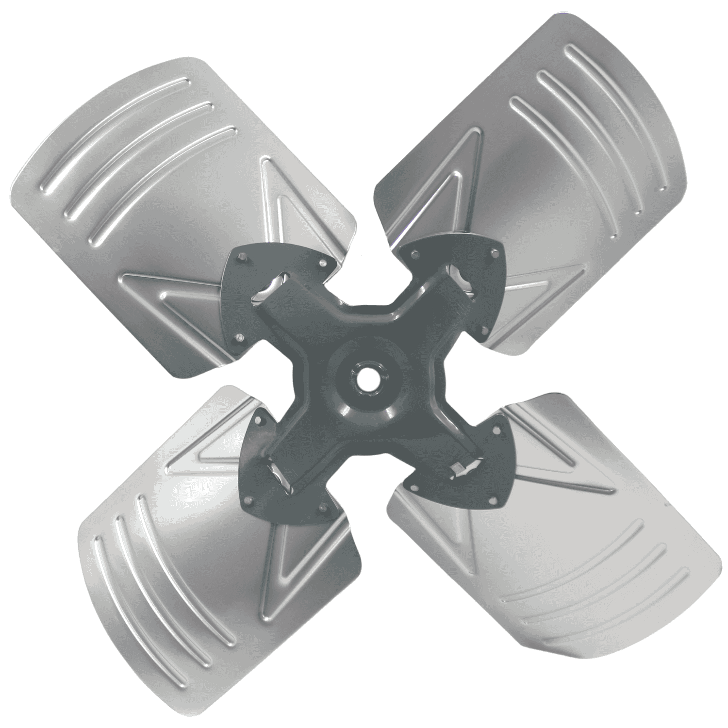 Aspa Aluminio 22", 04 Hojas, Centro 1/2 - A224H12