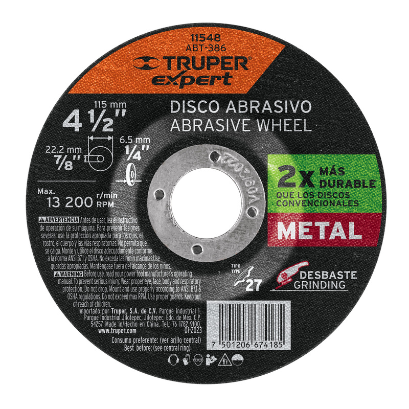 disco-desbaste-metal-tipo27-diámetro-4-1-2-alto-rendimiento-abt-386-11548 disco-desbaste-metal-tipo27-diámetro-4-1-2-alto-rendimiento-abt-386-11548