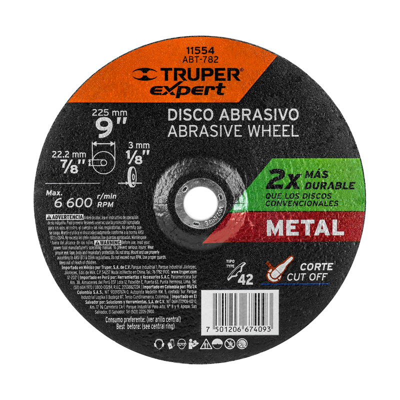disco-p-corte-metale-tipo42-diámetro-9-alto-rendimiento-abt-782-11554 disco-p-corte-metale-tipo42-diámetro-9-alto-rendimiento-abt-782-11554