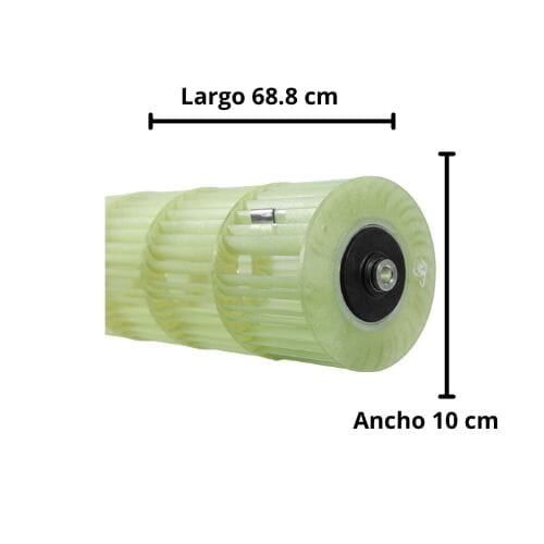 Turbina Minisplit Lg Modelo Vm242Hs Largo 68.8 cm Ancho 10 cm Opresor Interno - ADP73513401 Turbina Minisplit Lg Modelo Vm242Hs Largo 68.8 cm Ancho 10 cm Opresor Interno - ADP73513401