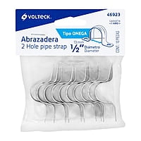 Bolsa con 10 abrazaderas 1/2' tipo omega para tubo, Volteck - AO-1/2 / 46923 Bolsa con 10 abrazaderas 1/2' tipo omega para tubo, Volteck - AO-1/2 / 46923
