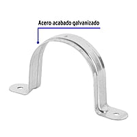 Bolsa con 5 abrazaderas 3' tipo omega para tubo, Volteck - AO-3 / 46928 Bolsa con 5 abrazaderas 3' tipo omega para tubo, Volteck - AO-3 / 46928