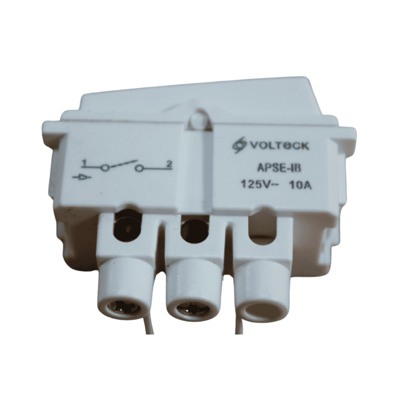Interruptor sencillo, línea Italiana, color blanco - APSE-IB / 48132 Interruptor sencillo, línea Italiana, color blanco - APSE-IB / 48132