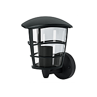 Arbotante tipo farol moderno soportado p/exteriores, negro - 45092 - ARB-105S - Caja con 1 Pieza – Master 12