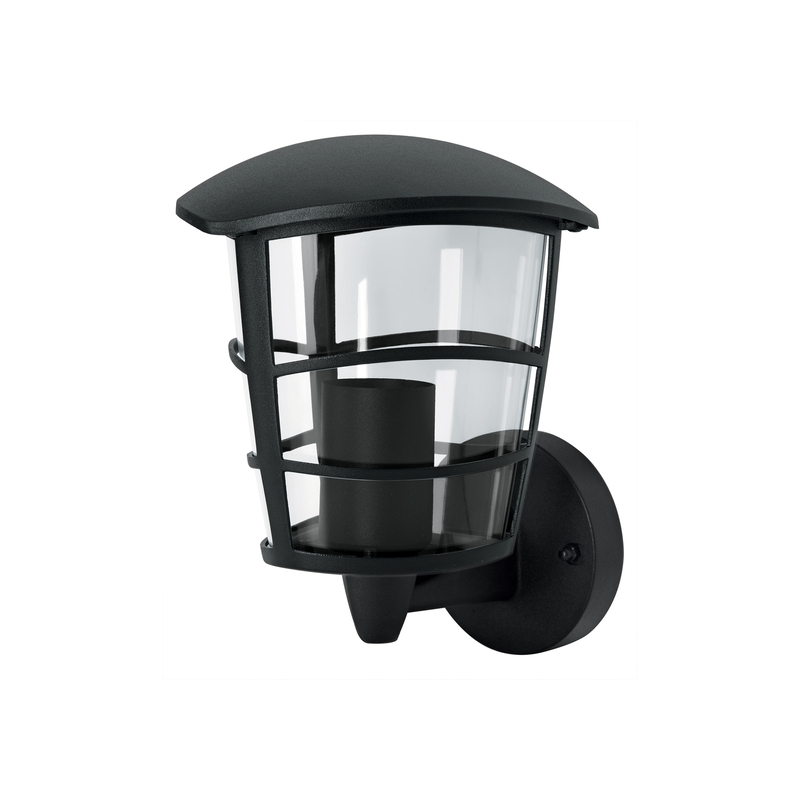 Arbotante tipo farol moderno soportado p/exteriores, negro - 45092 - ARB-105S - Caja con 1 Pieza – Master 12