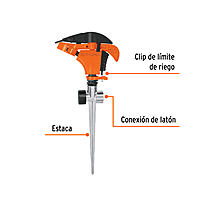 Aspersor plástico dos vías, estaca de 11' - ASP-P11X / 10339