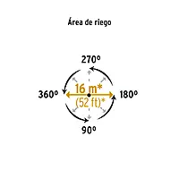 Aspersor verde, plástico, dos vías, estaca de zinc de 11' - ASVE-11X / 20072 Aspersor verde, plástico, dos vías, estaca de zinc de 11' - ASVE-11X / 20072