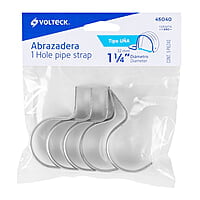 Bolsa con 5 abrazaderas 1-1/4' tipo uña para tubo, Volteck - AU-114 / 46040 Bolsa con 5 abrazaderas 1-1/4' tipo uña para tubo, Volteck - AU-114 / 46040