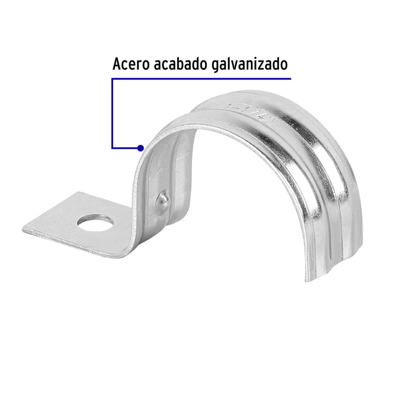 Bolsa con 5 abrazaderas 1-1/4' tipo uña para tubo, Volteck - AU-114 / 46040 Bolsa con 5 abrazaderas 1-1/4' tipo uña para tubo, Volteck - AU-114 / 46040