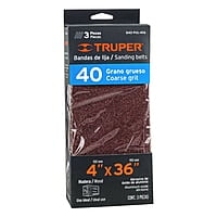 Caja con 3 bandas de lija 4' x 36' grano 40 para PUL 4x6 - B40-PUL-4X6 / 16167 Caja con 3 bandas de lija 4' x 36' grano 40 para PUL 4x6 - B40-PUL-4X6 / 16167