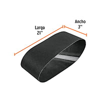 Banda de lija para vidrio 3 X 21' grano 120 - BALI-3120V / 17770 Banda de lija para vidrio 3 X 21' grano 120 - BALI-3120V / 17770