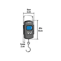 Báscula electrónica colgante, de pilas, 50 kg, Pretul, 28180 - BASE-50CP