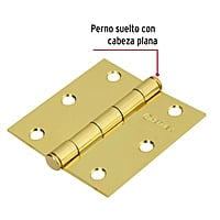 Bisagra cuadrada 3', acero latonado, plana - BC-301P / 43237 Bisagra cuadrada 3', acero latonado, plana - BC-301P / 43237