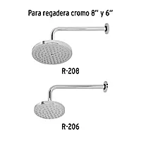Brazo y chapetón de repuesto para regadera techo - BCH-710 / 49472