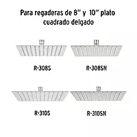 Brazo y chapetón para regadera, 50 cm, cromado, Riviera - BCH-750 / 45777