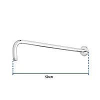Brazo y chapetón para regadera, 50 cm, cromado, Riviera - BCH-750 / 45777